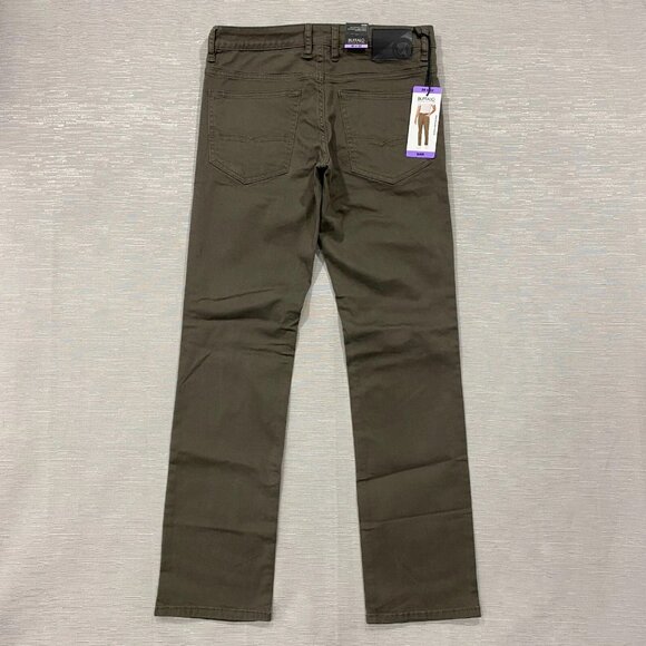 Buffalo David Bitton SAM Jeans Mens 30 x 32 Brown Denim Slim Fit Straight - Picture 1 of 12